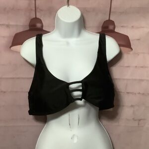Bundle (2) Maidenform Elegant Black Bikini Top